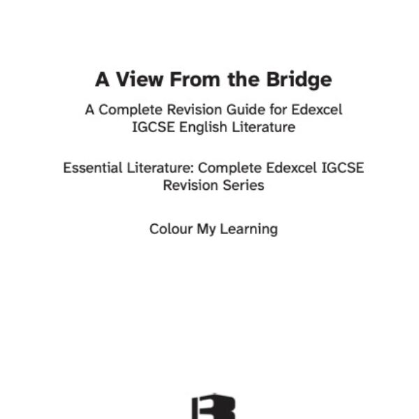 Edexcel IGCSE A View from the Bridge Revision Guide (eBook)