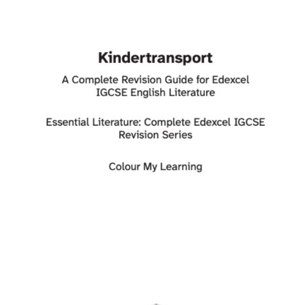 Edexcel IGCSE Kindertransport Revision Guide (eBook)